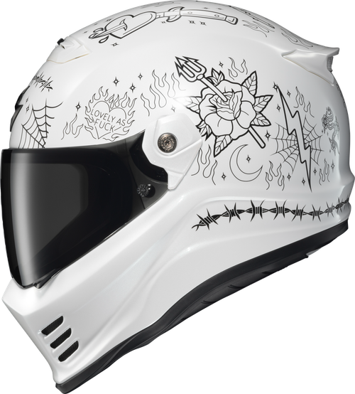 COVERT FX FULL FACE HELMET THE LITAS 2 WHITE 2X