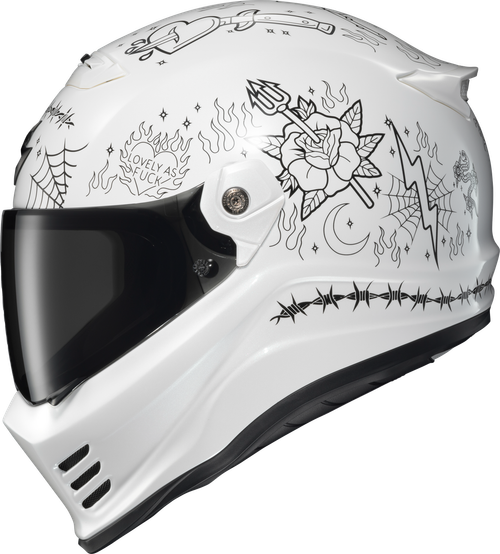 COVERT FX FULL FACE HELMET THE LITAS 2 WHITE MD