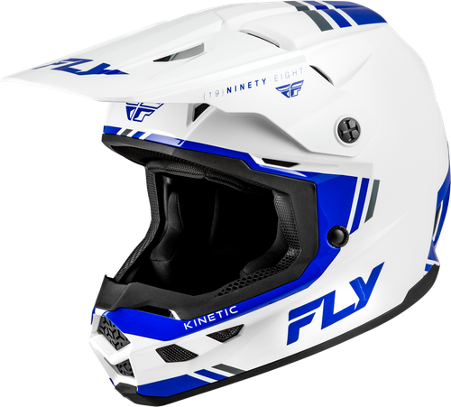 KINETIC VERDICT HELMET WHITE/BLUE/GREY MD