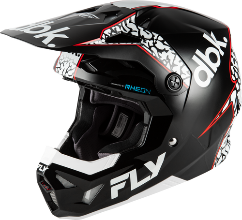 YOUTH FORMULA CP DBK HELMET BLACK/WHITE/RED YL