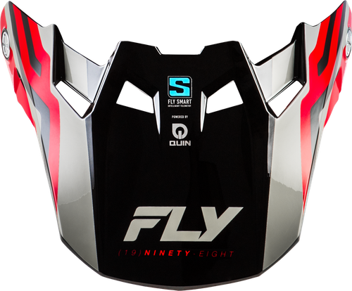 FORMULA S CARBON BYTE VISOR RED CARBON/RED/GREY YL/SM