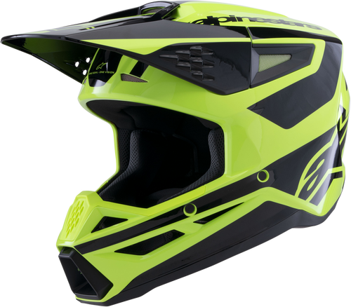 SM3 HEAT HELMET YELLOW FLUO/BLACK GLOSSY MD