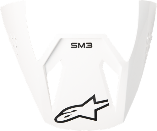 SM3 SOLID VISOR WHITE GLOSSY