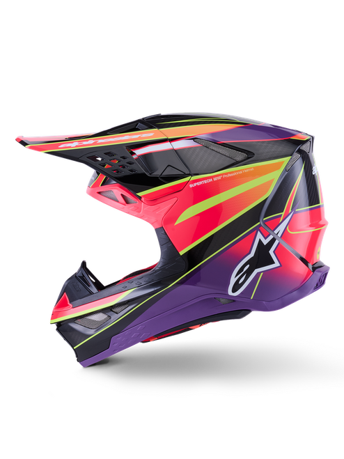 SUPERTECH S-M10 ERA HELMET PNK/VIOLET/YLW FLUO GLOSSY XL