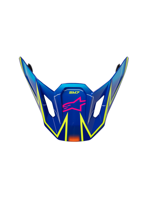 SM7 CAST VISOR ECE06 BLUE/PNK/YLW FLUO GLOSSY