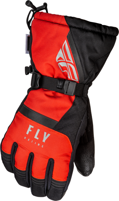 CASCADE GLOVES BLACK/RED LG