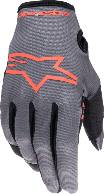 RADAR GLOVES MAGNET/NEON RED SM