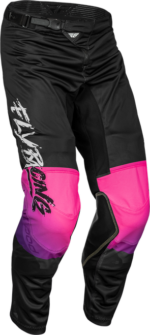 YOUTH KINETIC MESH KHAOS PANTS BLACK/PURPLE/PINK SZ 24