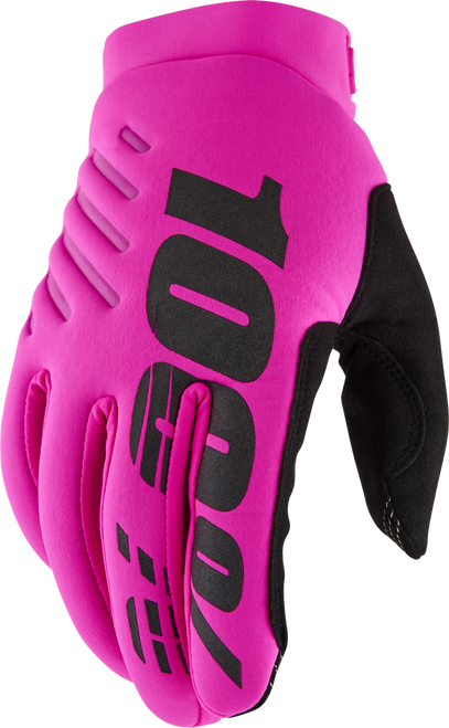 BRISKER WOMEN'S GLOVES NEON PINK/BLACK MD