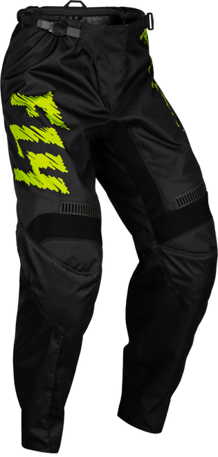 YOUTH F-16 PANTS BLACK/NEON GREEN/LIGHT GREY SZ