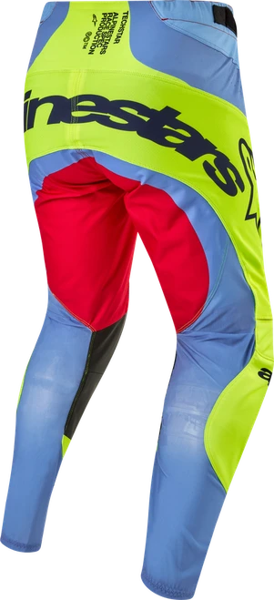 TECHSTAR OCURI PANTS LT BLU/YLW FLUO/RD BERRY SZ 40