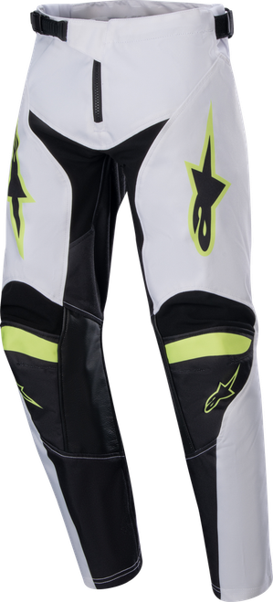 YOUTH RACER LUCENT PANTS WHT/NEON RD/YLW FLUO SZ 26