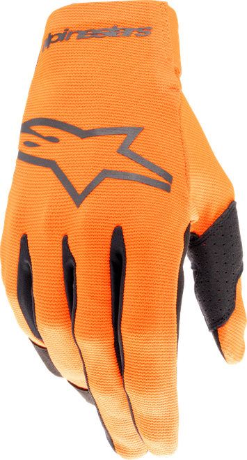 RADAR GLOVES HOT ORANGE/BLACK LG