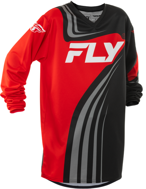 YOUTH F-16 JERSEY BLACK/RED/WHITE YL