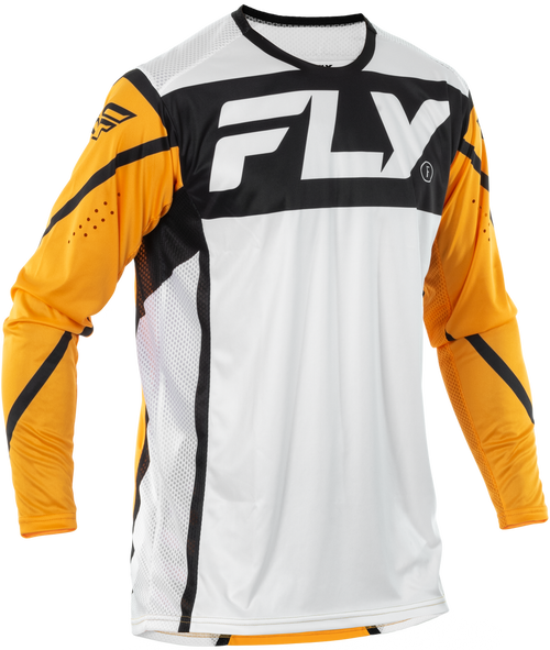 LITE JERSEY WHITE/BLACK/MUSTARD LG