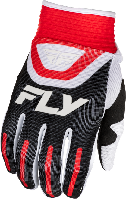 YOUTH F-16 GLOVES BLACK/RED/WHITE YS