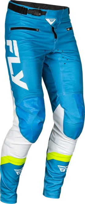 YOUTH RAYCE BICYCLE PANTS BLUE/WHITE/LIME GREEN SZ 24