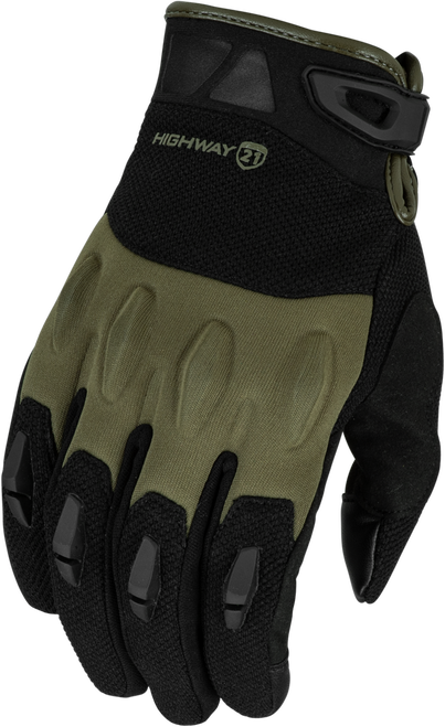 FURY GLOVES BLACK/OLIVE SM