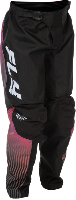 YOUTH F-16 PANTS BLACK/RED/PURPLE SZ 26