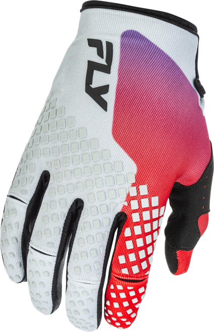 YOUTH KINETIC GLOVES GREY/RED/PURPLE/BLACK YS