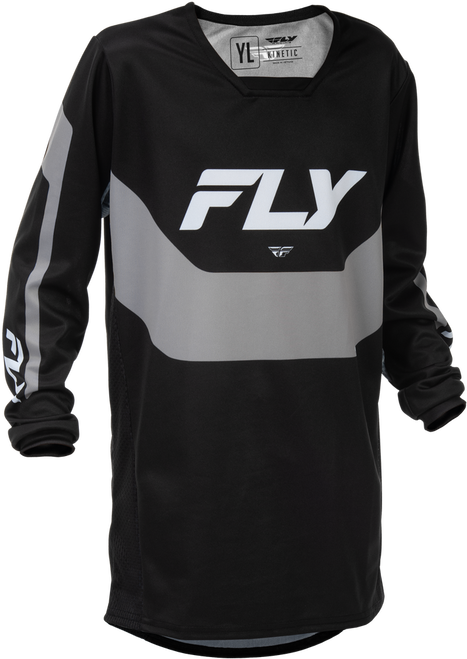 YOUTH KINETIC JERSEY BLACK/GREY YM