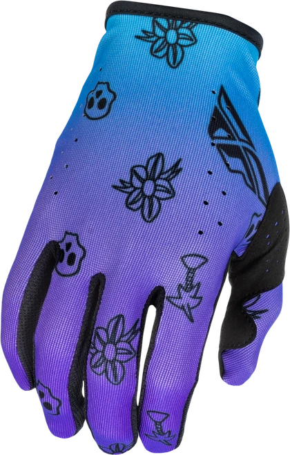 LITE OUTLINE GLOVES PURPLE/BLUE/BLACK MD