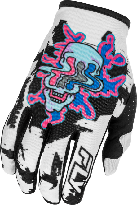 YOUTH LITE WARP GLOVES WHITE/BLUE/PINK YL