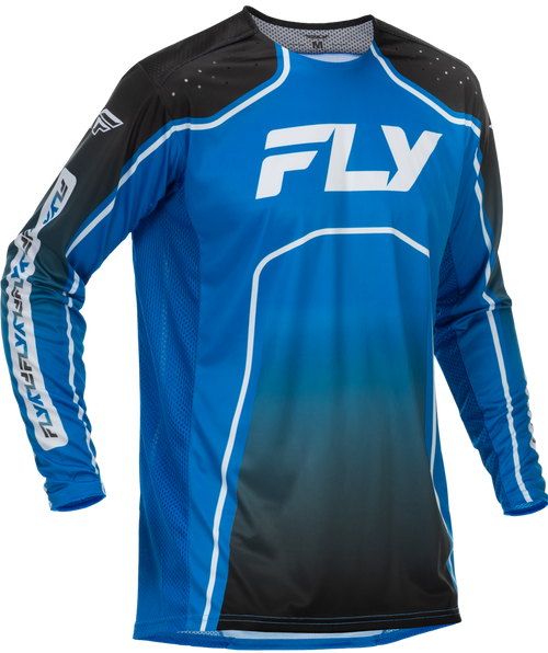 YOUTH RAYCE BICYCLE JERSEY BLUE/BLACK/WHITE YXL
