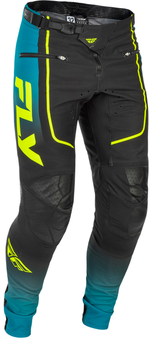YOUTH RAYCE BICYCLE PANTS TEAL/BLACK/LIME SZ 24