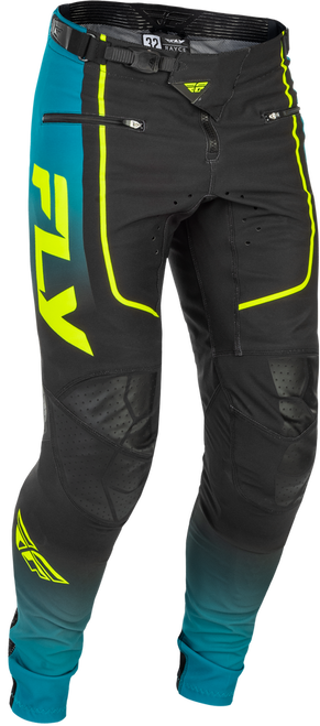 RAYCE BICYCLE PANTS TEAL/BLACK/LIME SZ 28