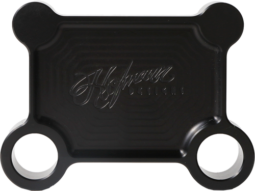 H/D BILLET PULL BACK PLATE BLACK BATWING