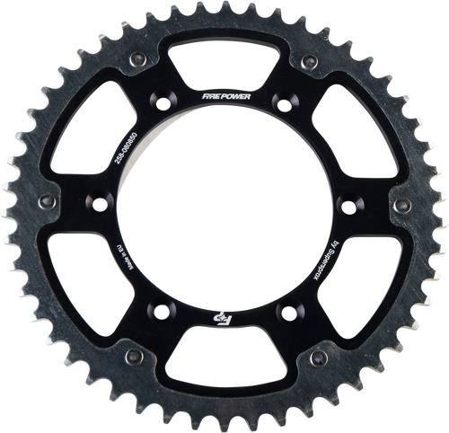 REAR SPROCKET HYBRID 50T BLK/SIL