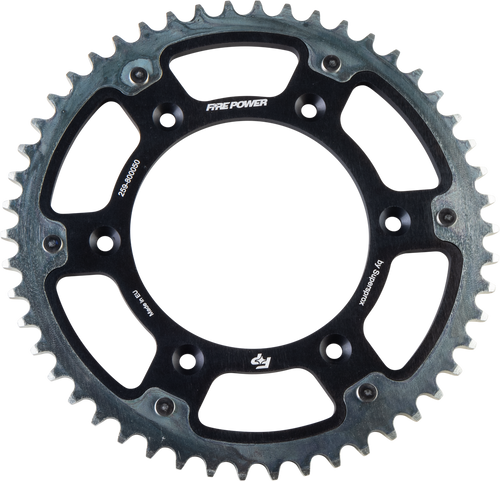 REAR SPROCKET HYBRID 50T BLK/SIL