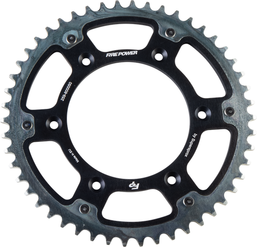REAR SPROCKET HYBRID 50T BLK/SIL