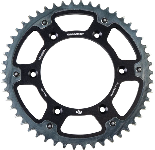REAR SPROCKET HYBRID 50T BLK/SIL