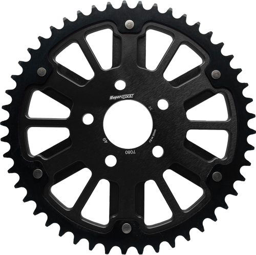 STEALTH 51T REAR SPROCKET BLK ALUM CAR  BLK STEEL TEETH