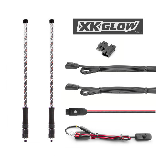 2 PC 32" WHIP WITH DUAL MODE DASH CONTROLLER