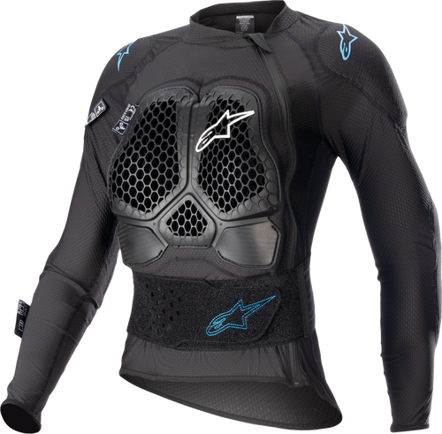 STELLA BIONIC ACTION V2 PROTECTION JACKET BLK/CYAN  LG
