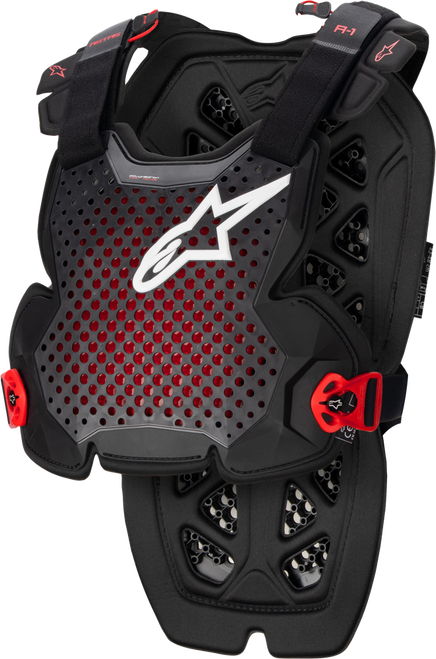 A-1 CHEST PROTECTOR ANTHRACITE/BLACK/RED  XL/2X