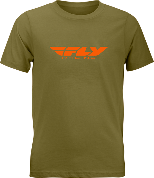 YOUTH FLY CORPORATE TEE OLIVE/ORANGE YM
