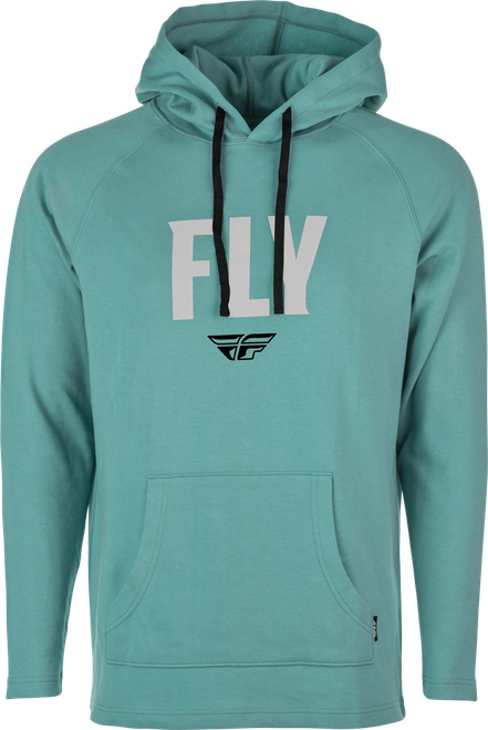 FLY WEEKENDER PULLOVER HOODIE SEA GREEN/GREY SM