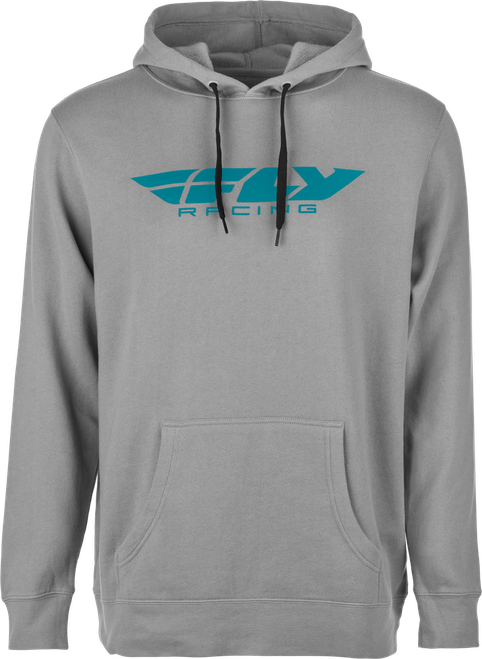 FLY CORPORATE PULLOVER HOODIE GREY/BLUE SM