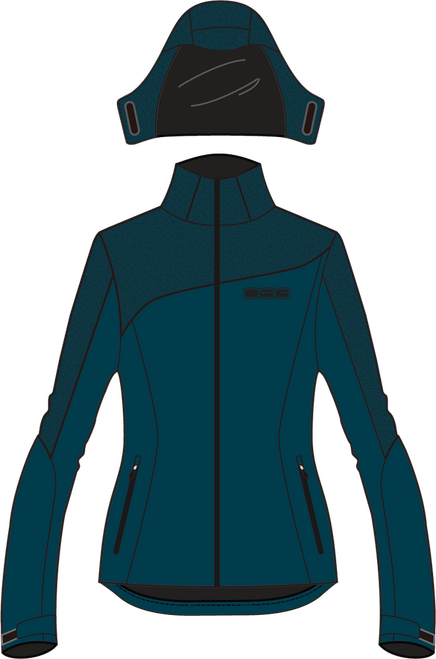 MALEA SOFTSHELL JACKET NAVY HEATHER MD