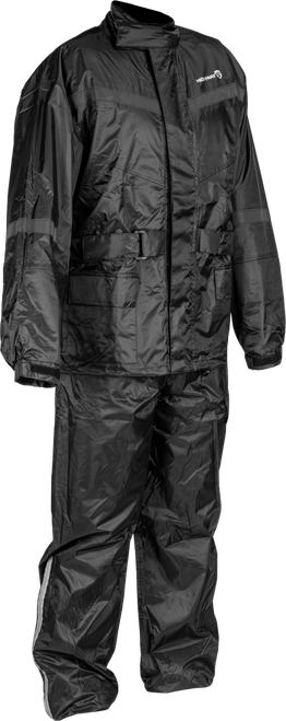 2 PIECE RAIN SUIT BLACK 4X