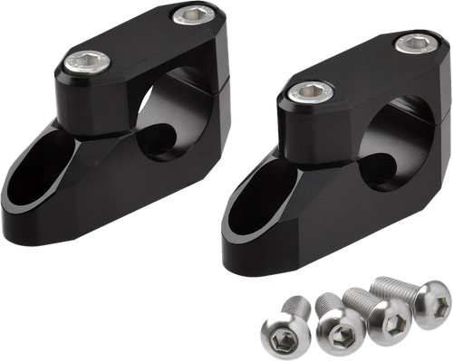 OFFSET HANDLEBAR RISER KIT 20MM 26MM 22.2/28.6MM BLACK
