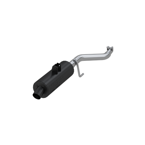 SINGLE SLIP-ON SYSTEM W/ 1.75" SPORT MUFFLER BLK