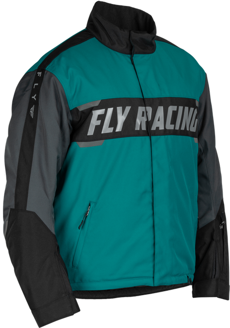 OUTPOST JACKET BLACK/TEAL/ORANGE MD