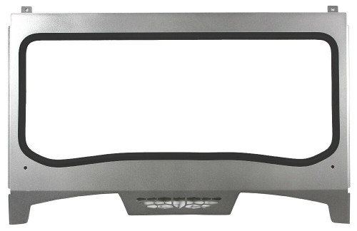 ASYLUM FRONT WINDSHIELD W/PCKT TITANIUM MATTE METALLIC