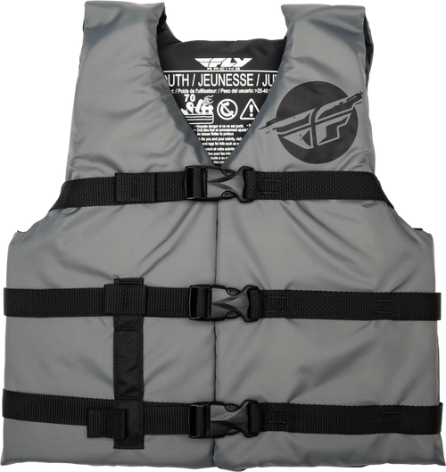 YOUTH FLOTATION VEST GREY/BLACK