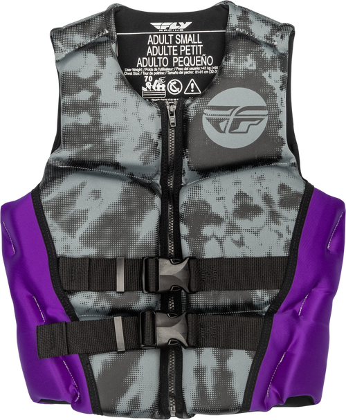 WMN'S NEOPRENE FLOTATION VEST PURPLE/GREY/BLACK SM